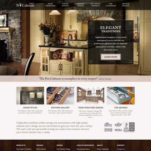 Website Design for Pro Cabinets Direct