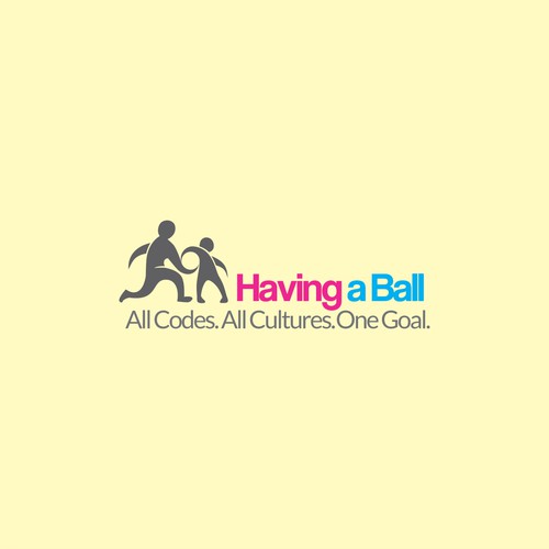 Designing a logo for havingaball.org - a BALL SPORTS CHARITY 