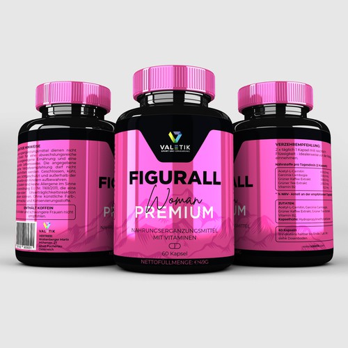 Label of a high-quality weight loss supplement for women