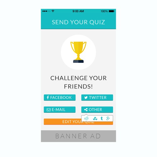 Create the new look of QuizYourFriends!