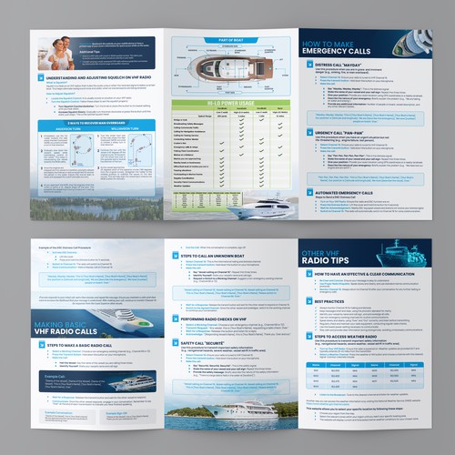 Brochure Design - A boat company brochure