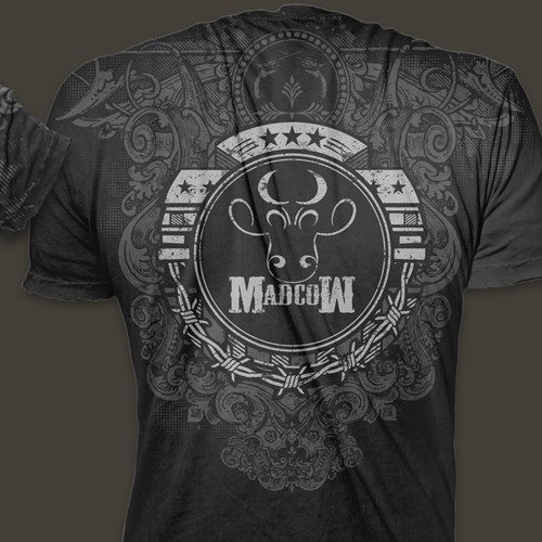 t-shirt design for madcow