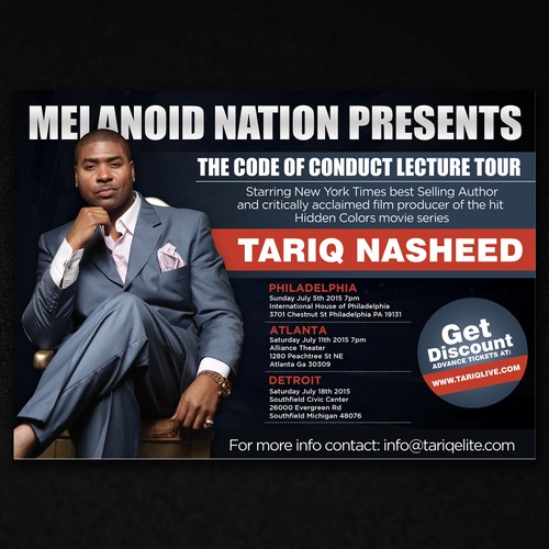 Flyer For Lecture Tour