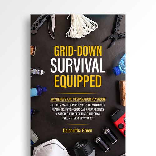 Eye-catching e-book cover to show grid-down preparedness