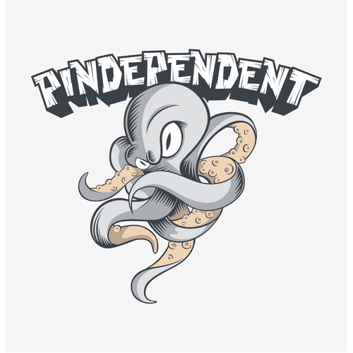 Fun logo for pinback button company