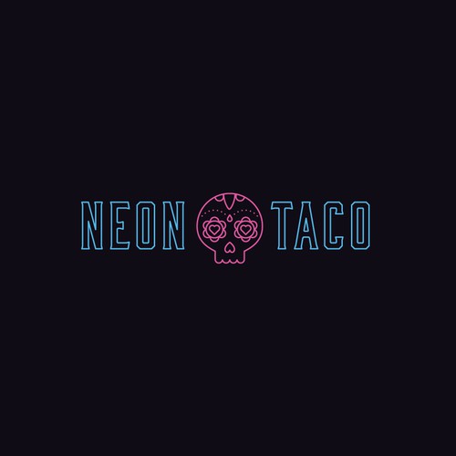 Day of the Dead Inspired Logo for Hip Taco Restaurant