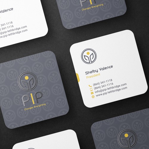 Square Business Card Design For PiP