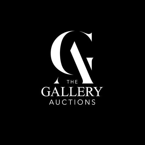 Modern logo for The Gallery Auctions
