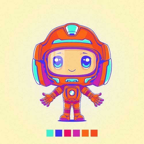 Mascot Astronaut