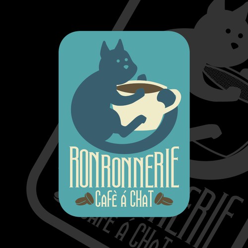 Un logo qui Ronronne pour un café à chat !