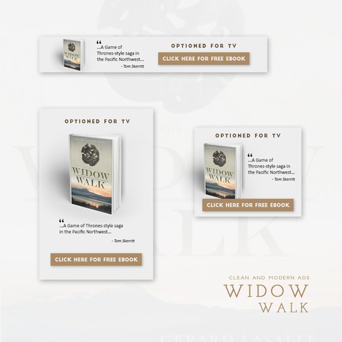 Banner ads for Widow Walk