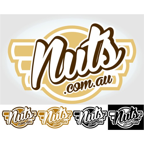 Create a cool vintage logo for NUTS.com.au