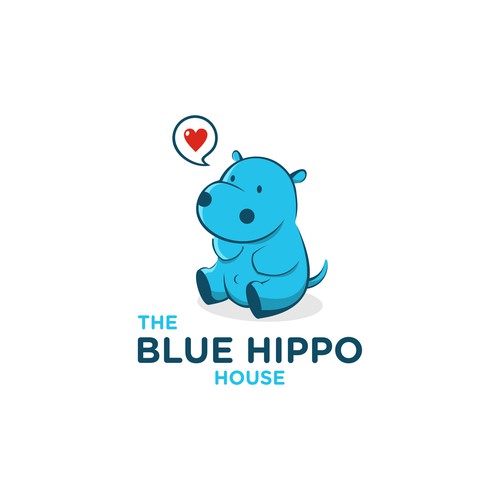 A blue hippo... humor and creativity needed