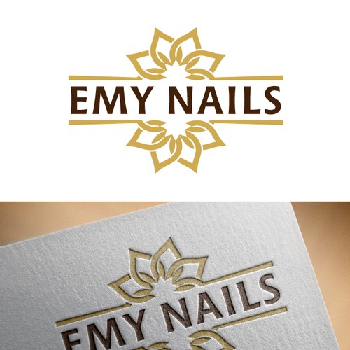 Clean logo design for Emy Nails