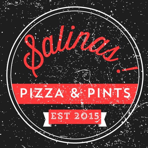 Design an old school, vintage, retro logo for Salinas Pizza & Pints