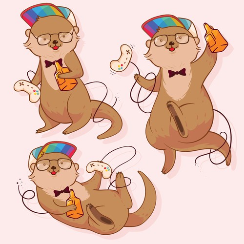 Whiskey otter mascot