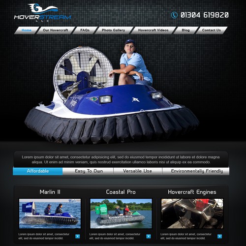 Hovercraft boat  water sports