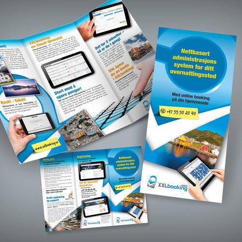 Create the next brochure design for XXLbooking