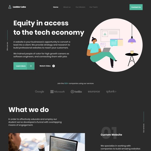 Equity Website Design