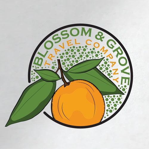 Logo Design For Blossom & Grove Travel Company Brand