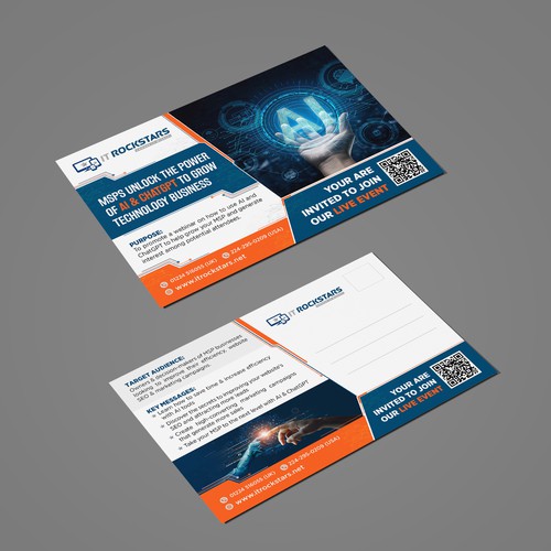Postcard to promote AI ChatGPT