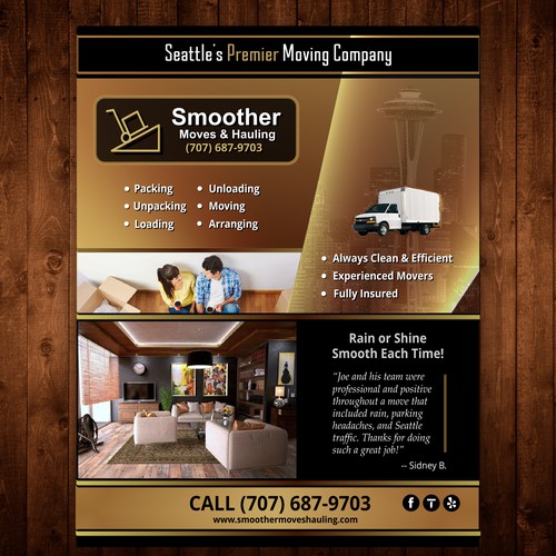 Elegant Flyer for Moving Company