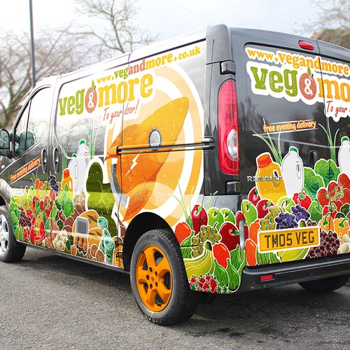 Veg & More needs an eye catching design for their van!  LARGE GUARANTEED PRIZE MONEY. Get creative!!