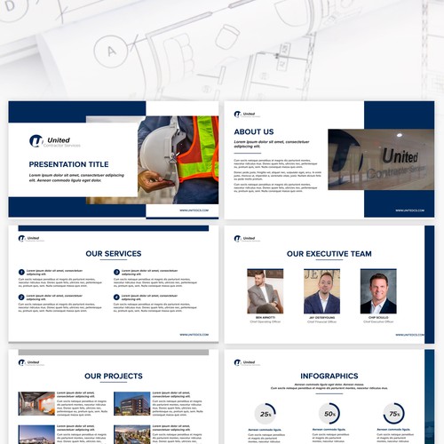 Presentation template for The United Contractor Services