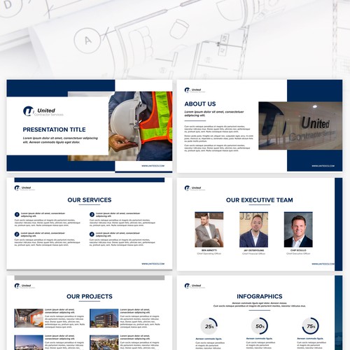 Presentation template for The United Contractor Services