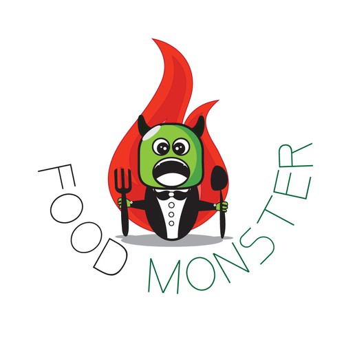 Logo concept for Food Monster