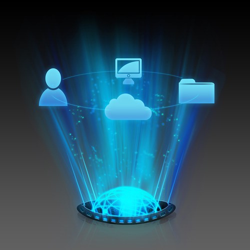 hologram icon design