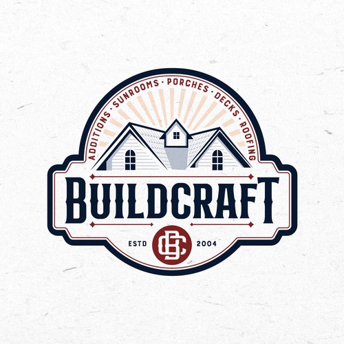 Vintage modern style logo for residential contractor
