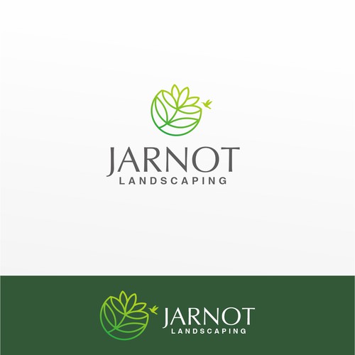 Unique Outline Logo for Jarnot Landscaping