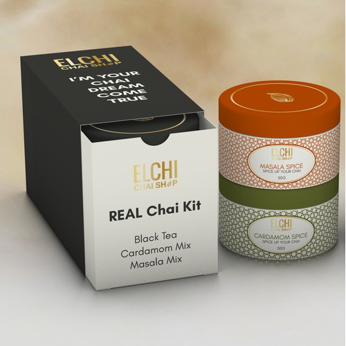 I'm Your Chai Dream Come True - tea kit packaging design