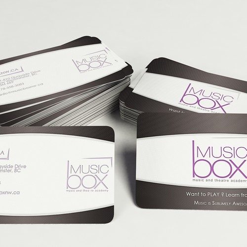 Create the next stationery for Music Box