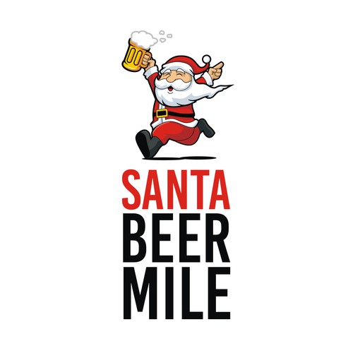 santa beer mile logo