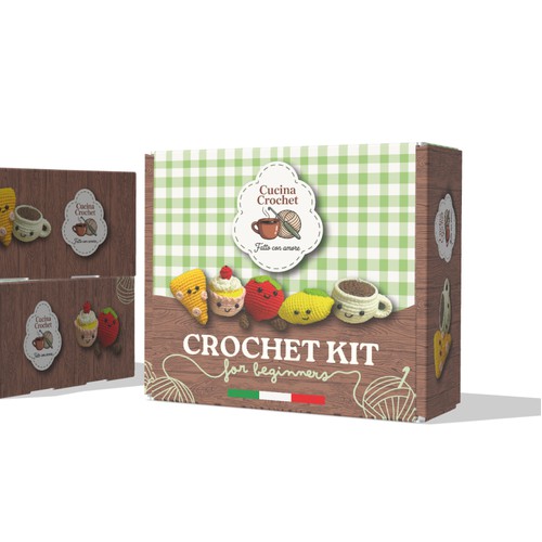 Packaging for a Crochet Kit for Beginners