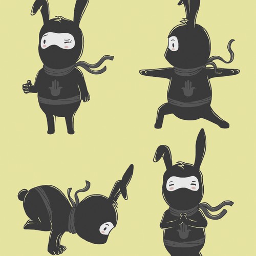Bunny Ninja Character Design