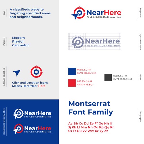 Modern Logo for NearHere