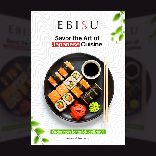 Poster design for a Japanese Restaurant