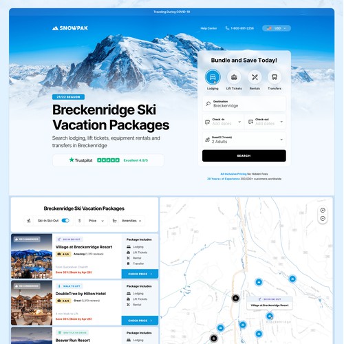 Ski Park Booking Site