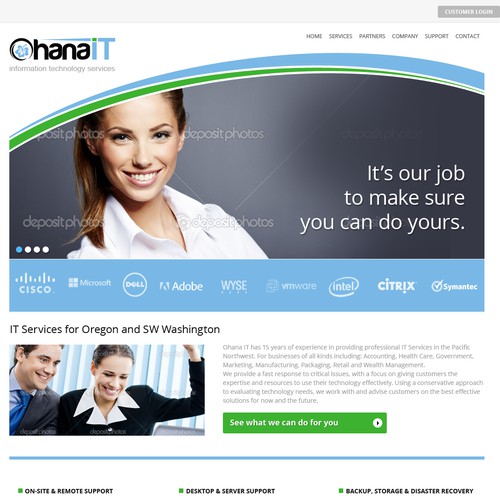 Website design for Ohana IT