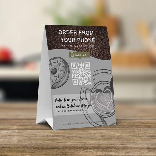 Coffee Shop | Self-Serve Ordering Card