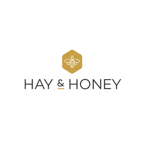 Simple logo with farmhouse charm for Hay & Honey