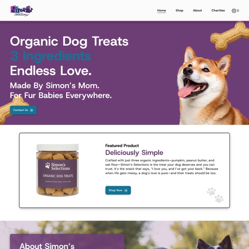 Simon's Selections Ecommerce Design