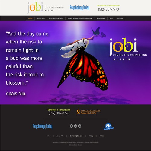 landing site page