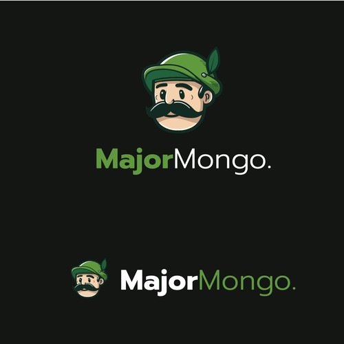 Playful logo for MajorMongo Database solution