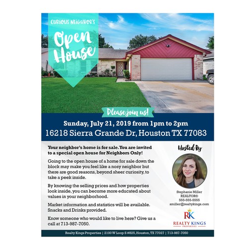 Neighborhood Open House Invitiation