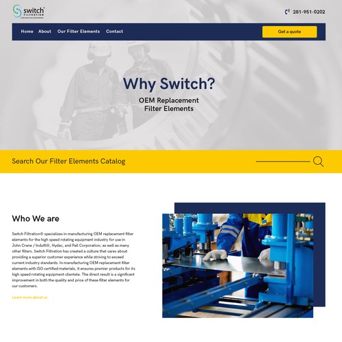 Industrial web design