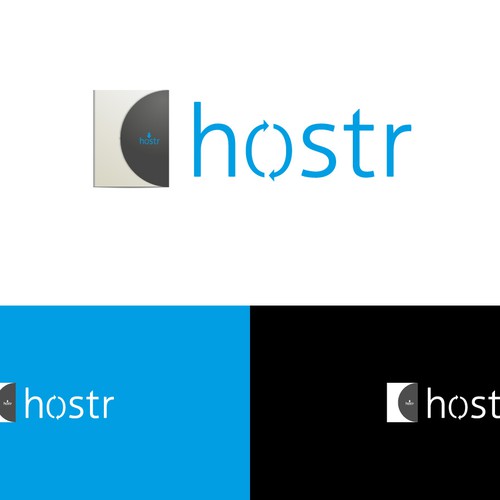 Create a distinctive modern logo for a file sharing site